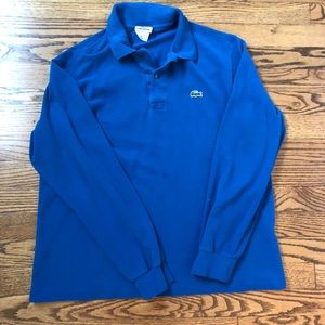 Lacoste pique long sleeved polo